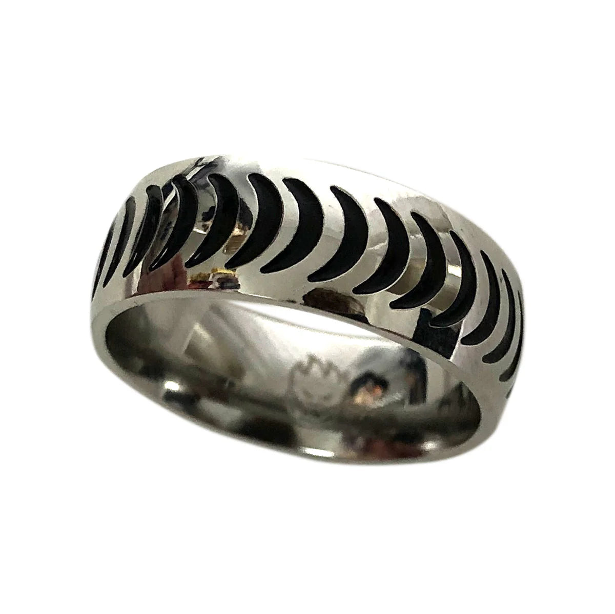 Crescent Stainless Steel Ring