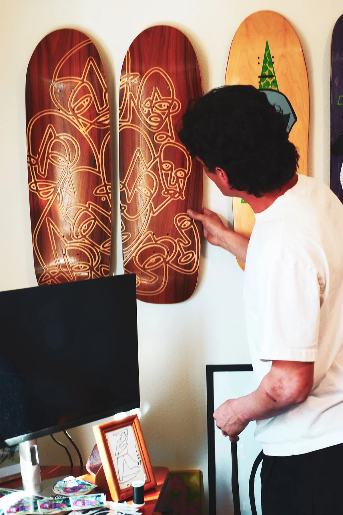 9.75" Sonny Mountain Faces Diptych Decks (Set of 2)