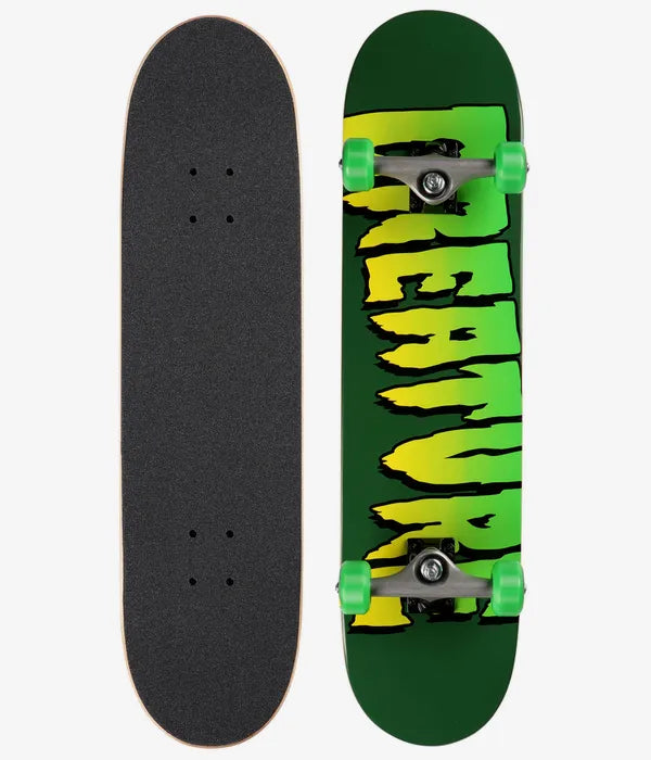 Creature Logo Full Green Skateboard Complete