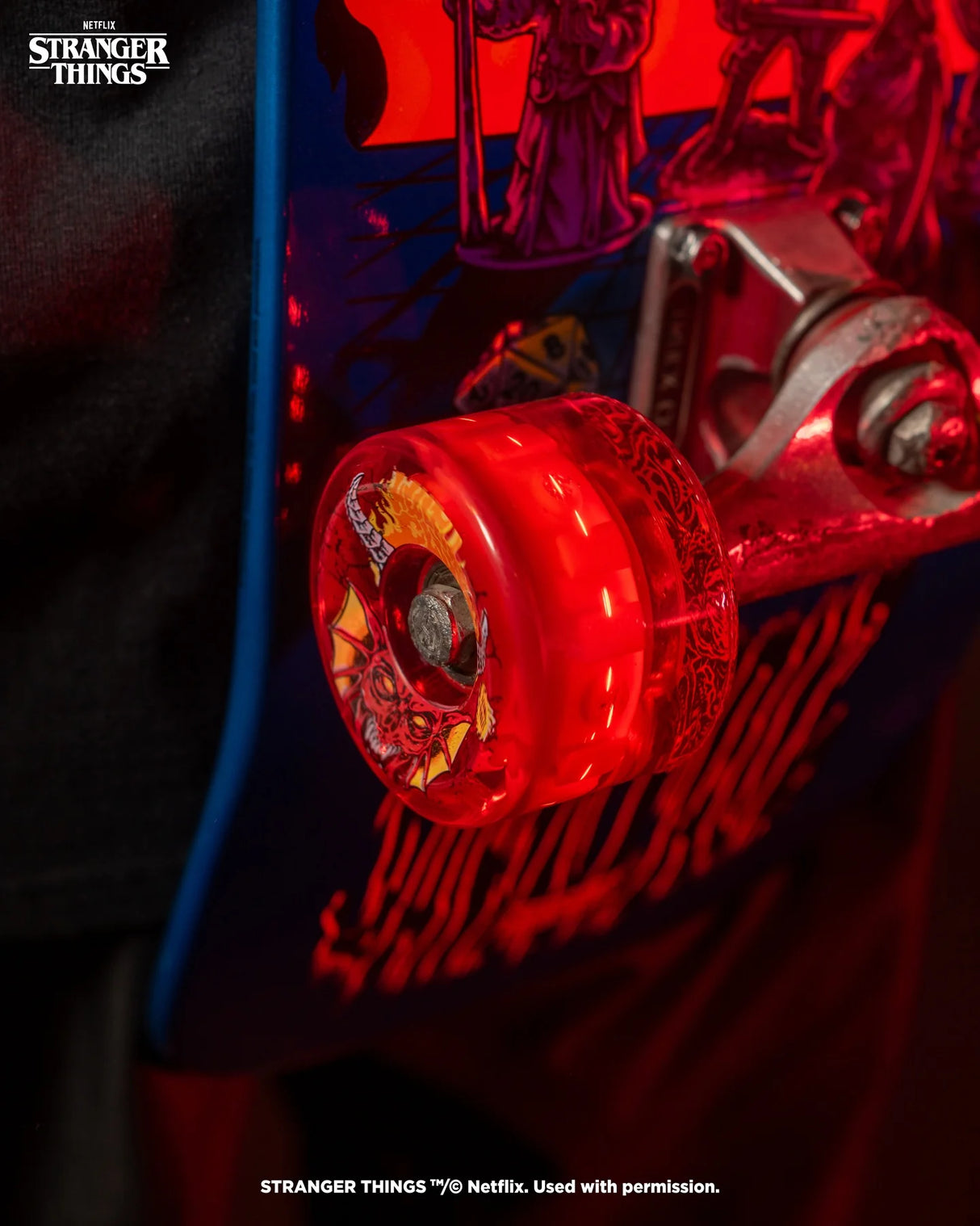 66mm Stranger Things Hellfire Club Light Ups 78a Skateboard Wheels