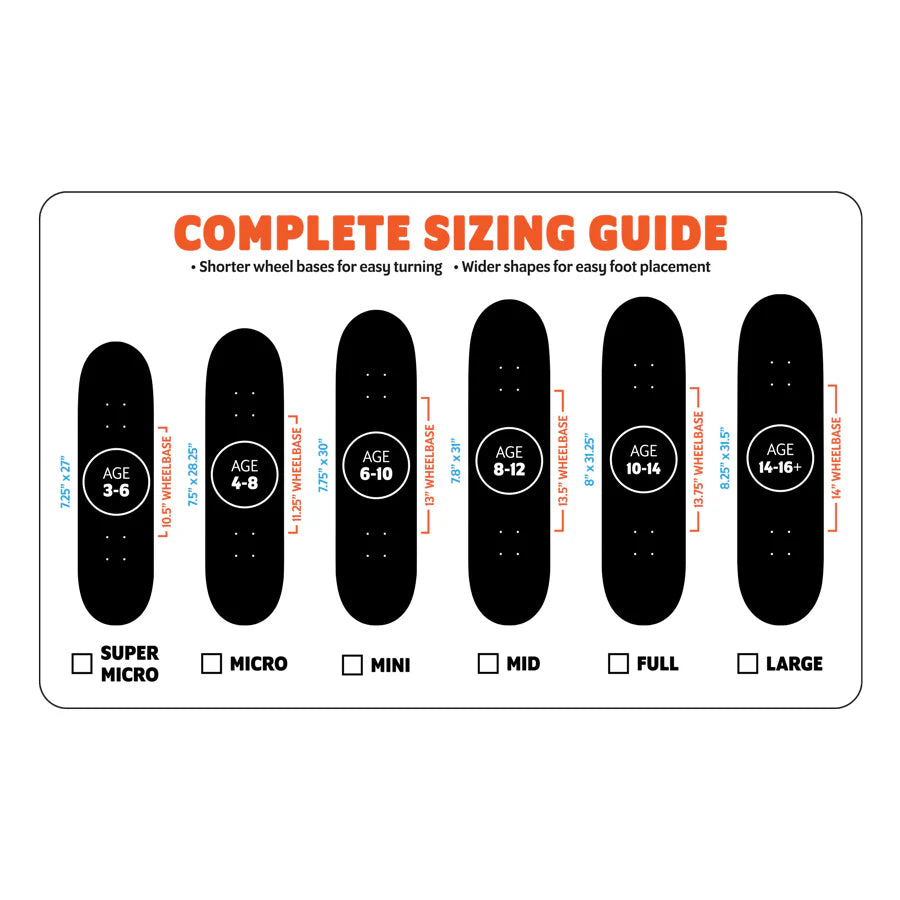 8.0" Classic Dot Skateboard Complete