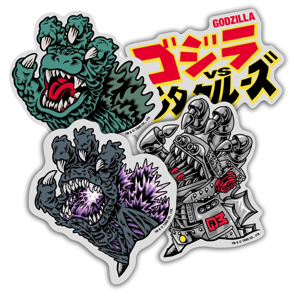 X Godzilla Sticker Pack (4-Pack)