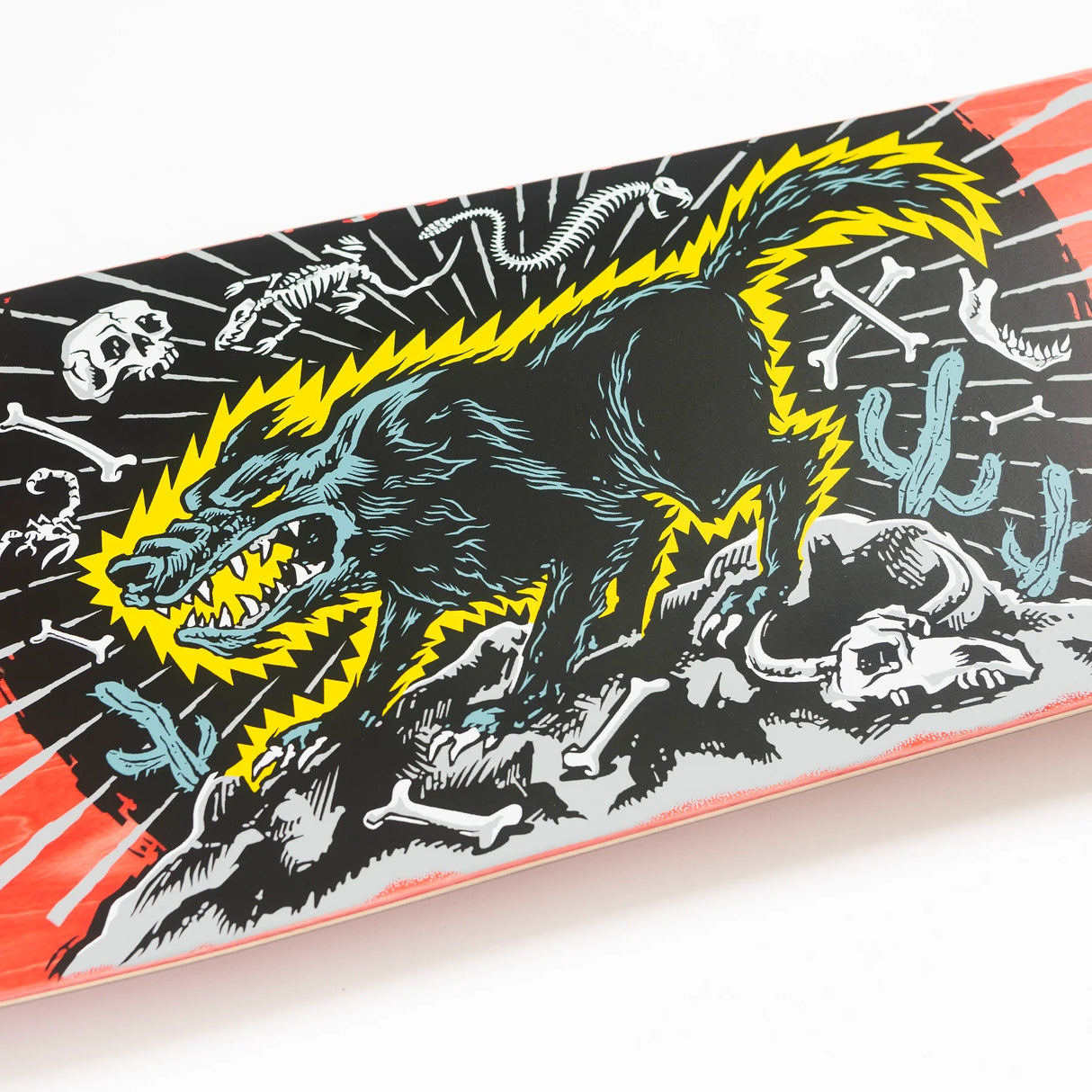9.28" Kendall Wolf Red Reissue Skateboard Deck