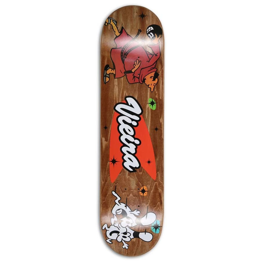8.0" Vieira Strike Various Stains Skateboard Custom Complete
