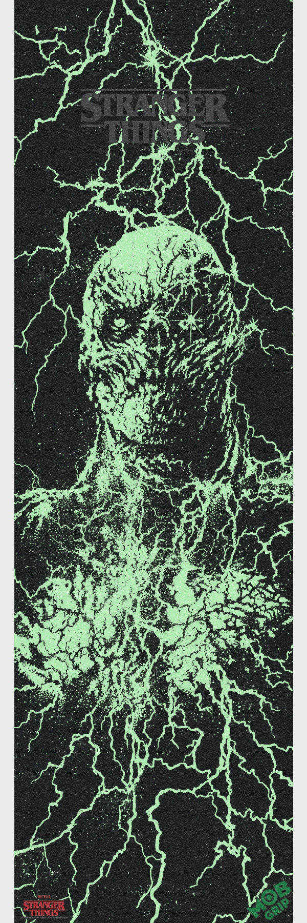 10" Stranger Things Vecna Glow In The Dark Mob Skateboard Griptape