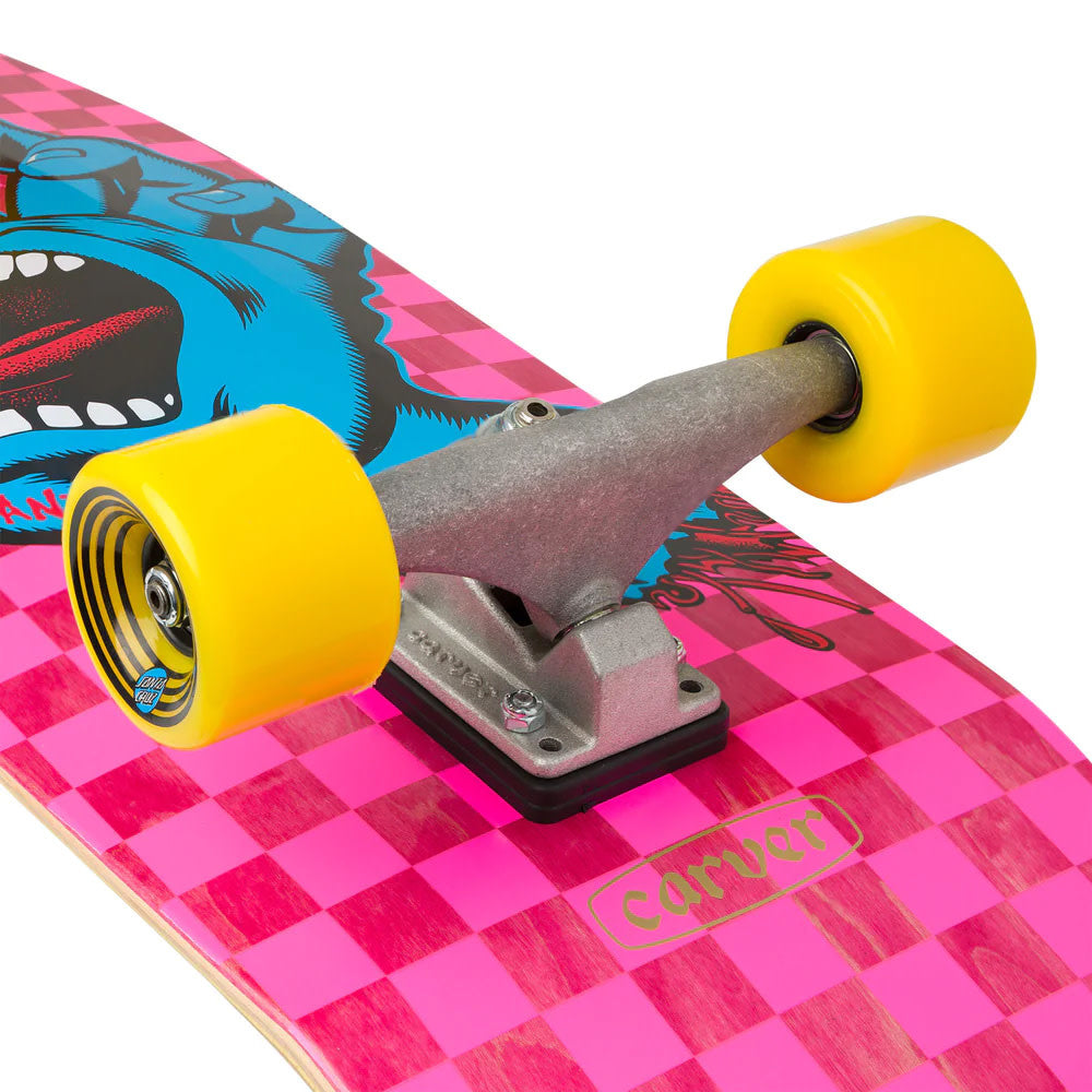 9.8" Screaming Hand Check Carver Surfskate Complete