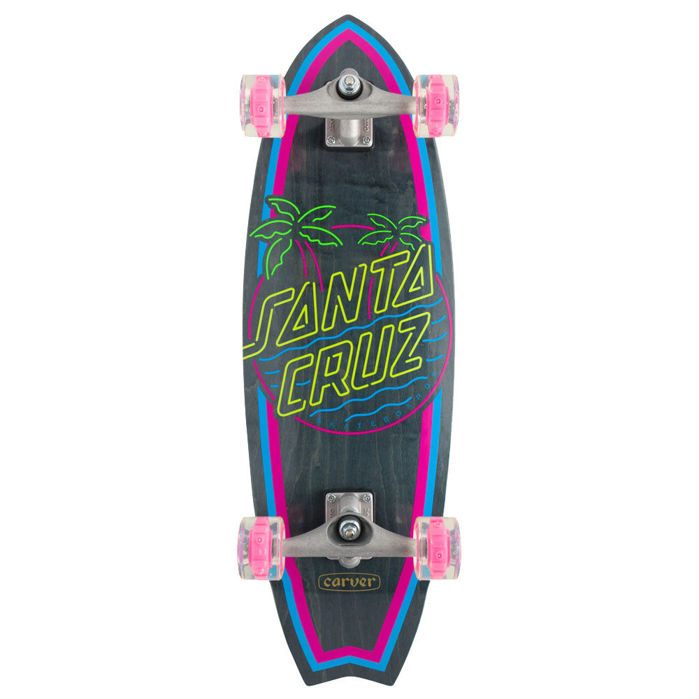 9.85" Glow Dot Shark Carver Surfskate Complete