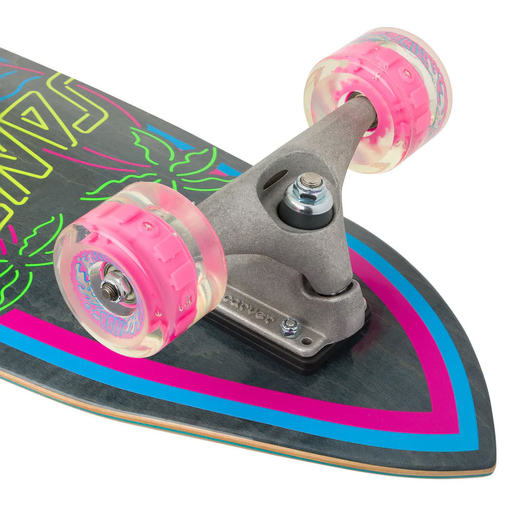 9.85" Glow Dot Shark Carver Surfskate Complete