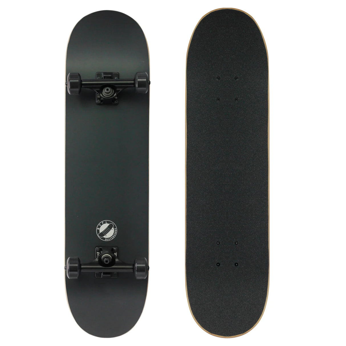 8.125" BLACK Edition Skateboard Complete