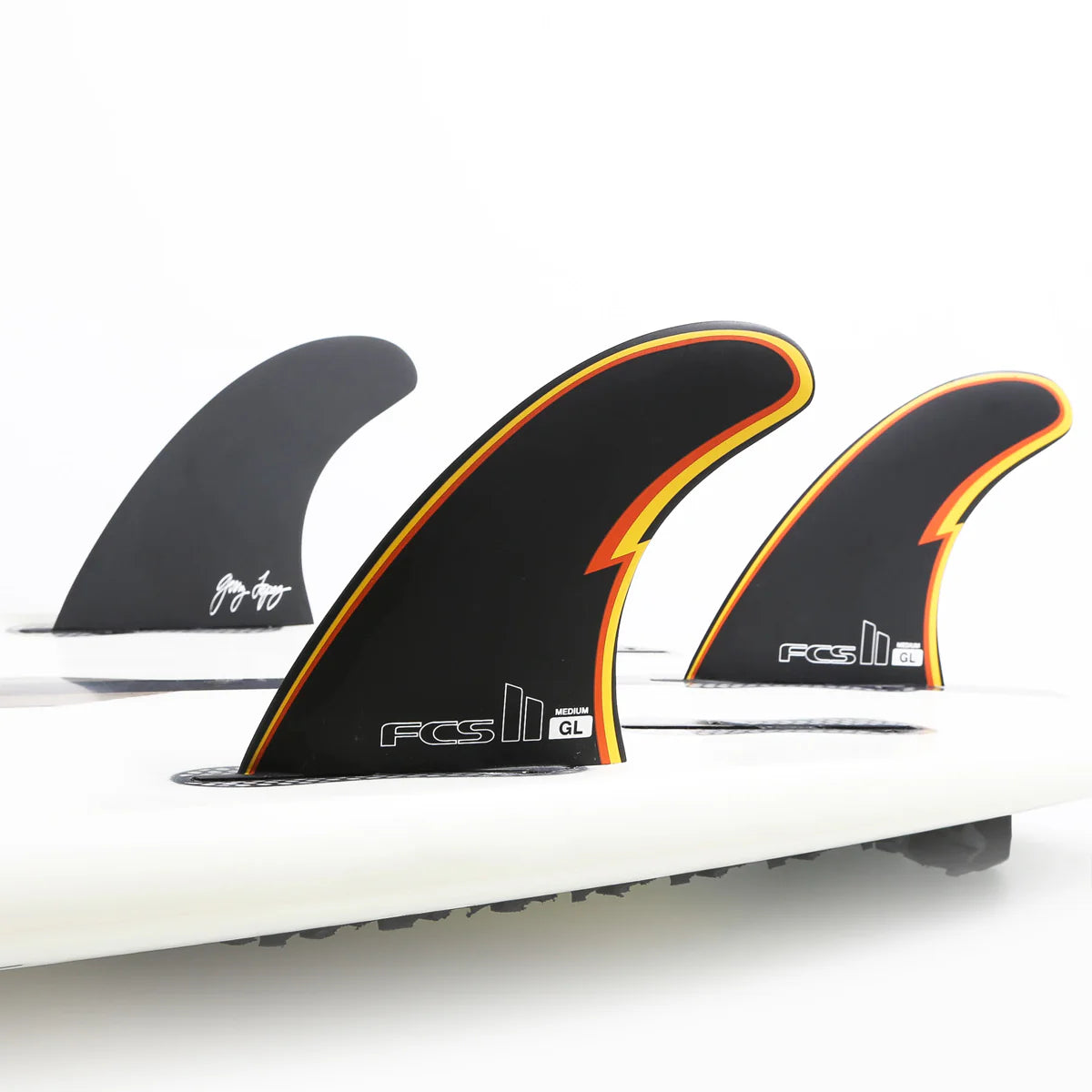 FCS II Gerry Lopez Performance Core Medium Thruster Black Surf Fins