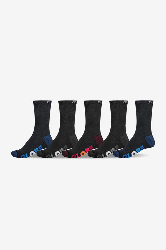 Youth Multi Stripe 5-Pack Skate Socks
