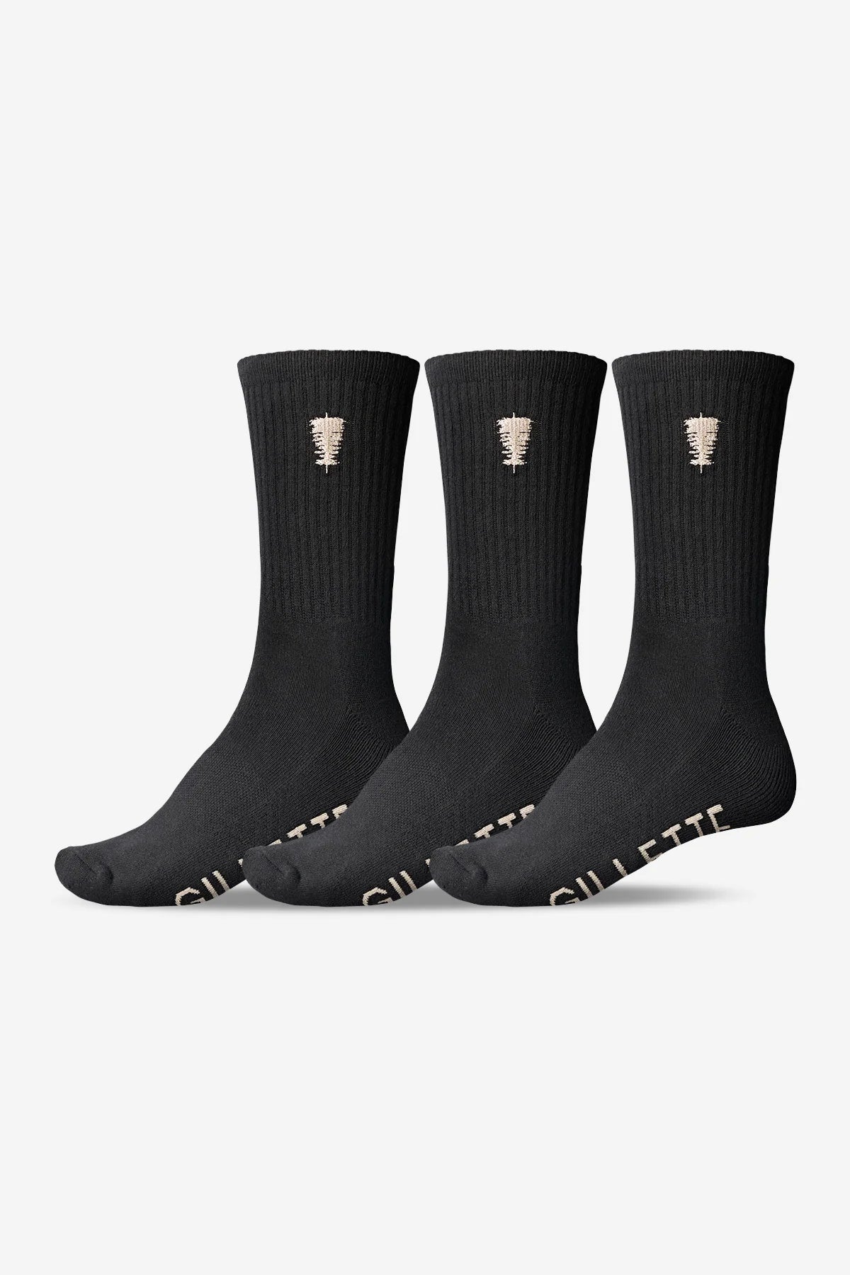 Gillete Crew 3-Pack Skate Socks