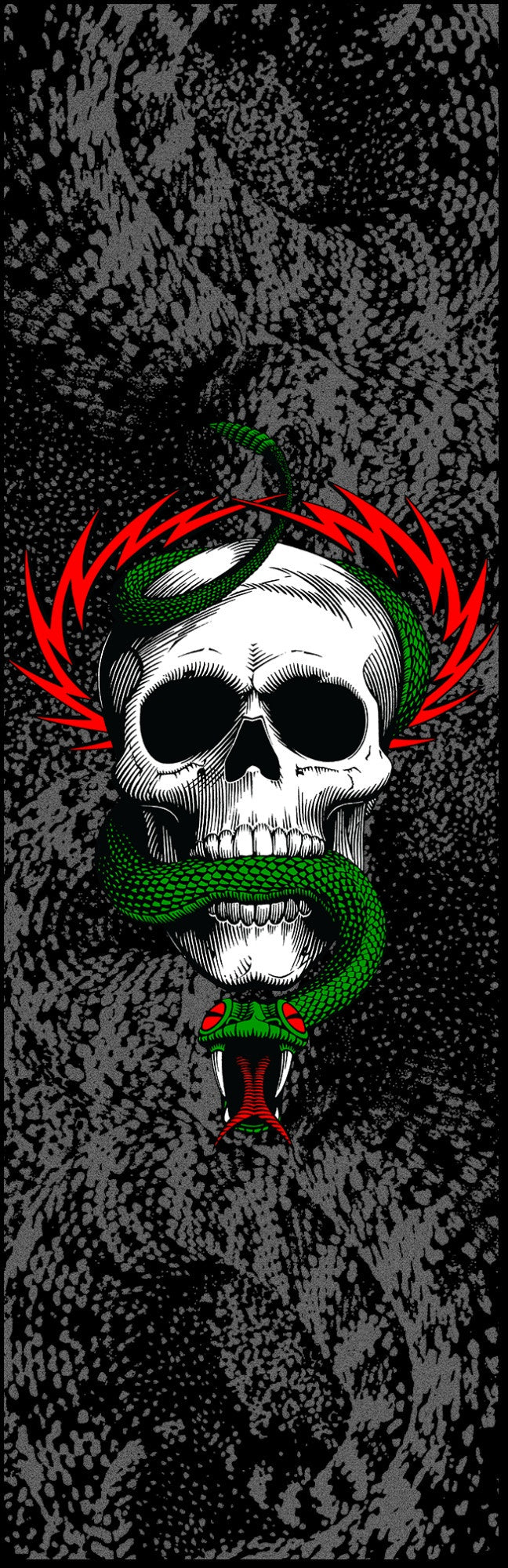 10.53" x 33" McGill Skull & Snake Clear Grip Tape Sheet