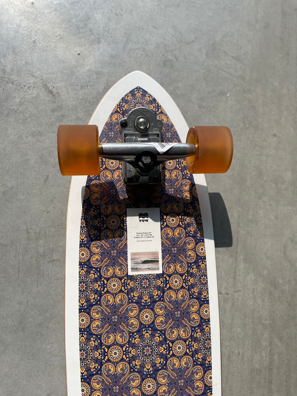 34" Padang Padang Power Surfing Series Custom Surfskate Complete