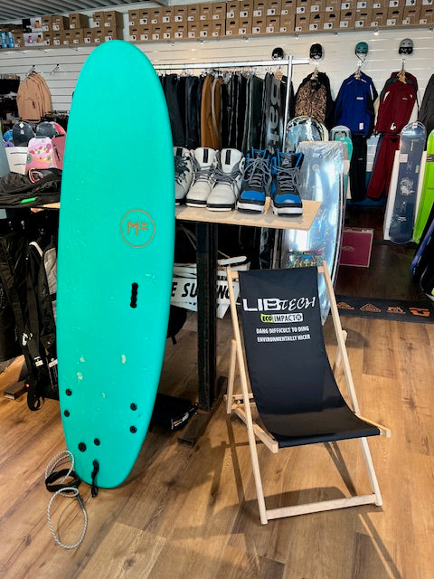 2nd Hand 6'0 Beastie Super Soft Surfboard (37.01L) + Leash + Fins