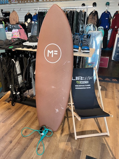 2nd 5'10" Hand Little Marley Epoxy Lam Softboard + Leash + Fins