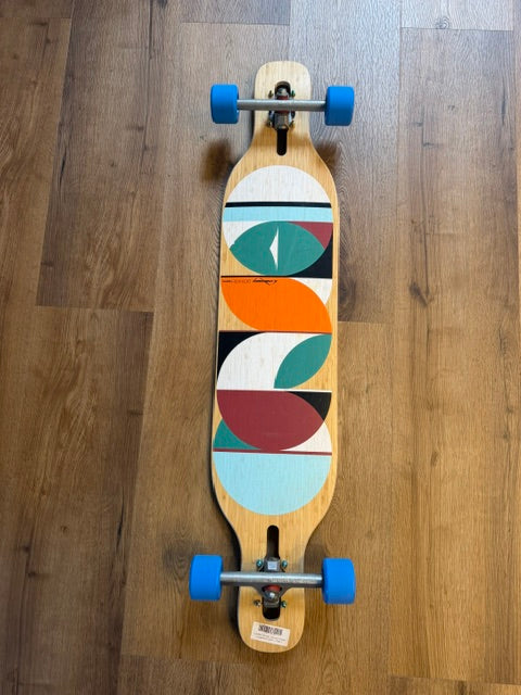 42.8" Dervish Sama Circles Custom Dropthrough Longboard Complete (Flex 1)
