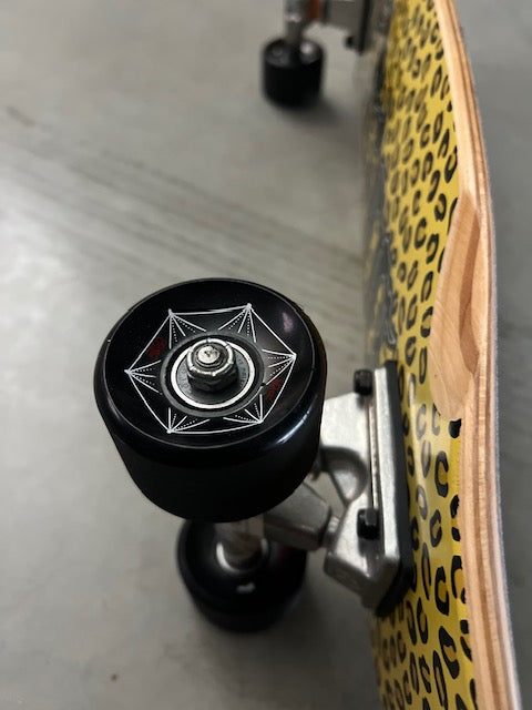 7.875" Horror Script Leopard Cruiser Old School Cruiser Custom Complete