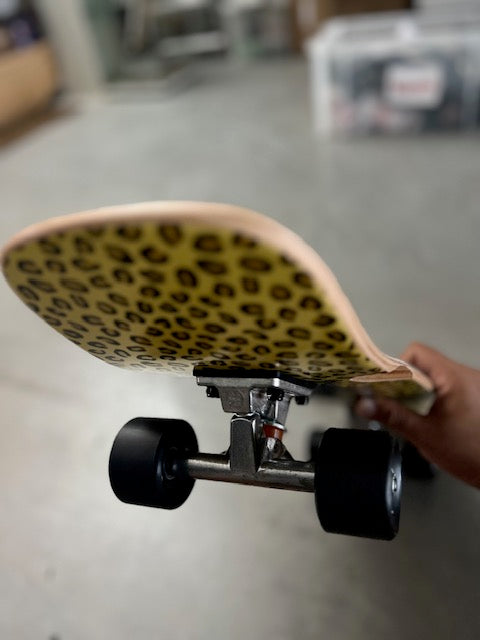 7.875" Horror Script Leopard Cruiser Old School Cruiser Custom Complete