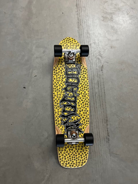 7.875" Horror Script Leopard Cruiser Old School Cruiser Custom Complete