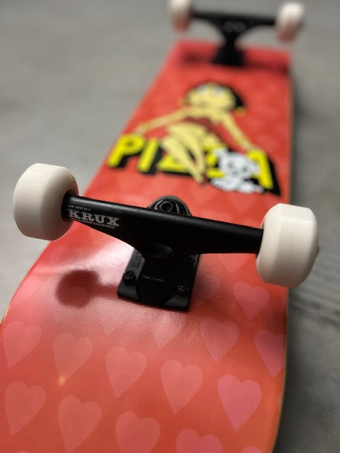 8.0" Boop Red Skateboard Custom Complete