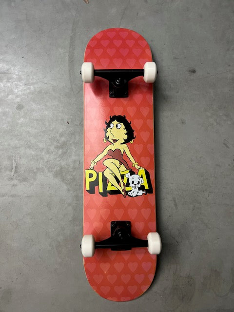 8.0" Boop Red Skateboard Custom Complete