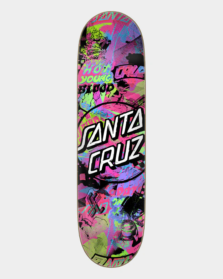 8.5" Cut Collage 7 Ply Birch Skateboard Deck