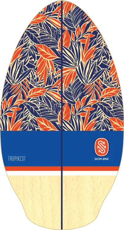 37" Tropikz Wooden Skimboard