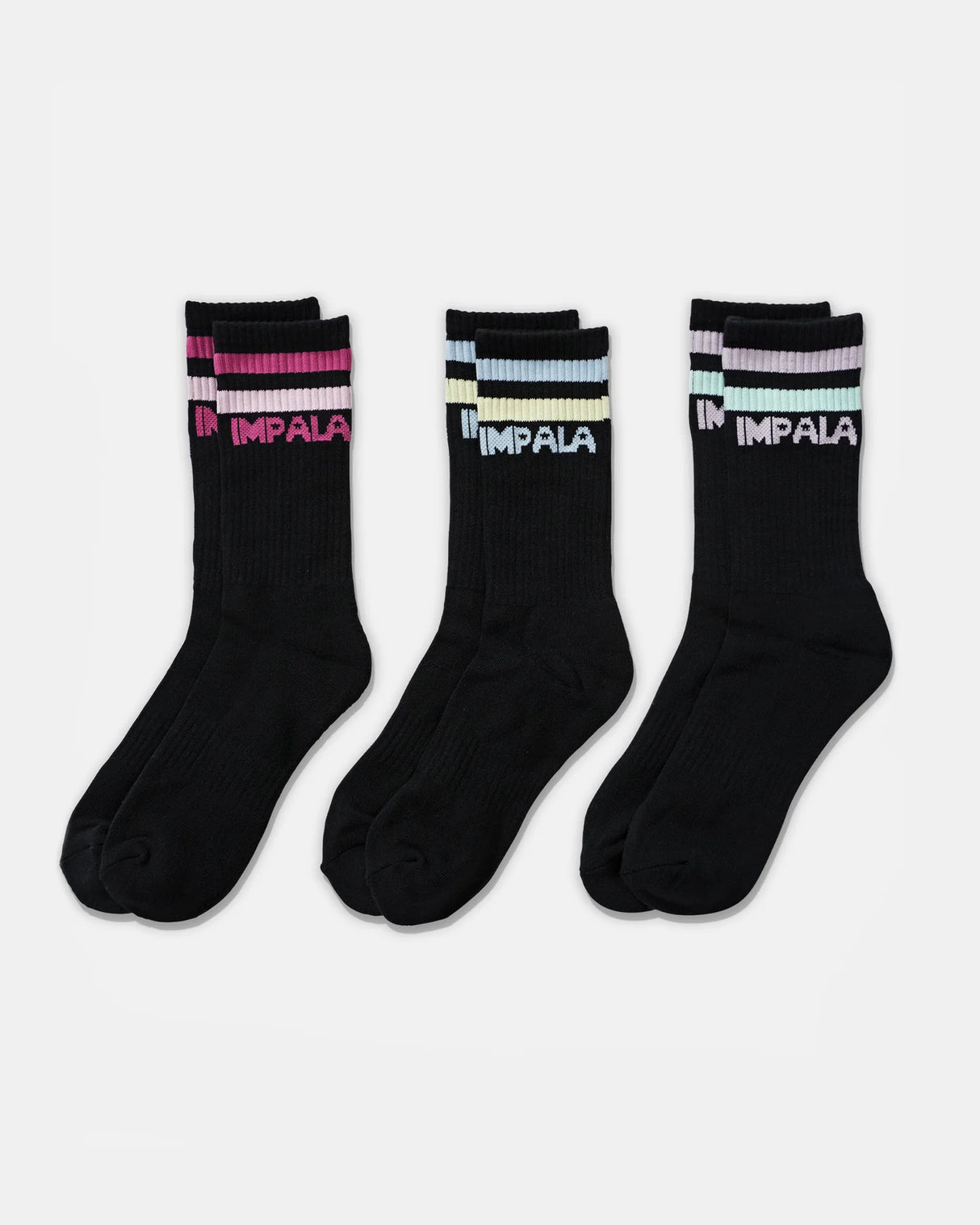 Women's Stripe Skate Socks (3-Pack)