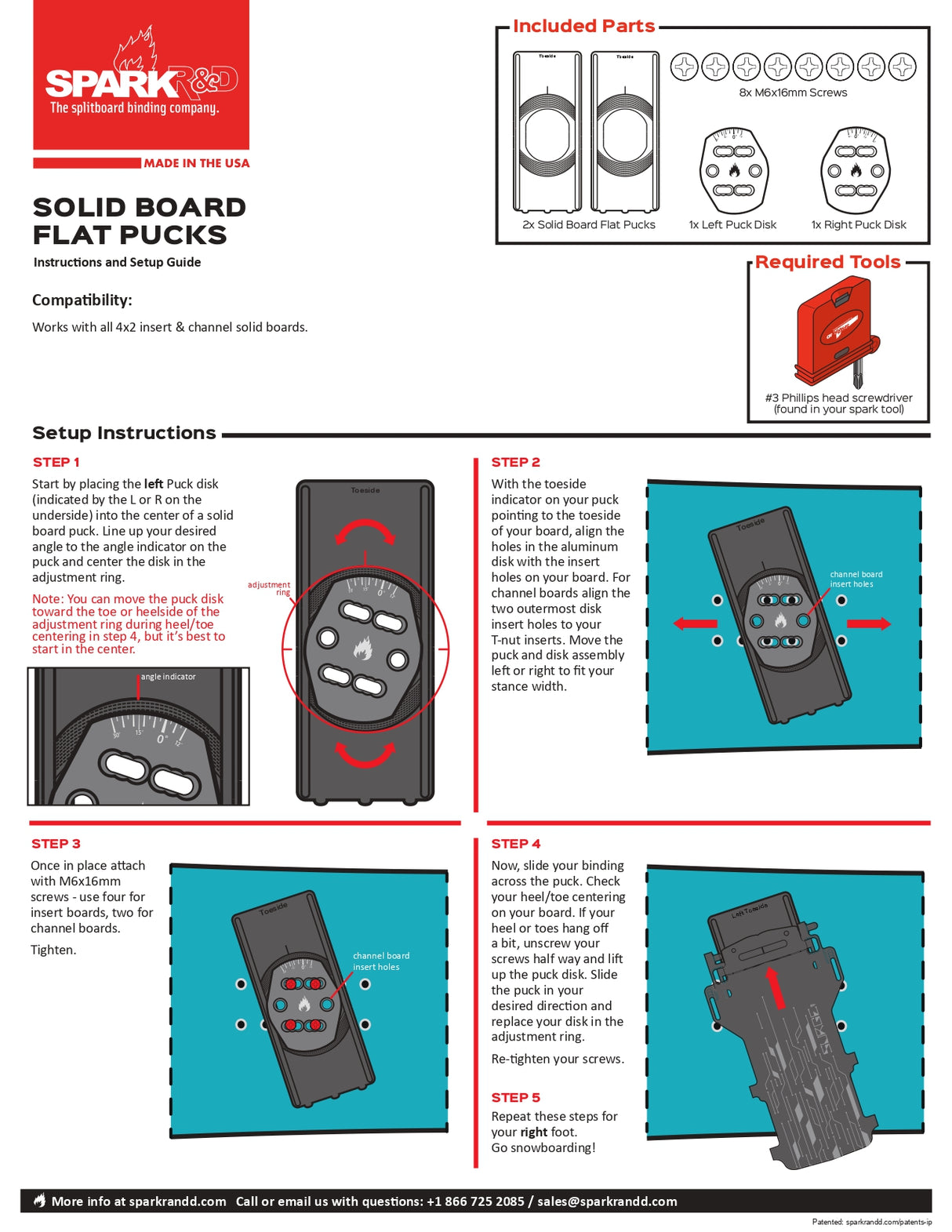 Solid Board Pucks (Snowboard)