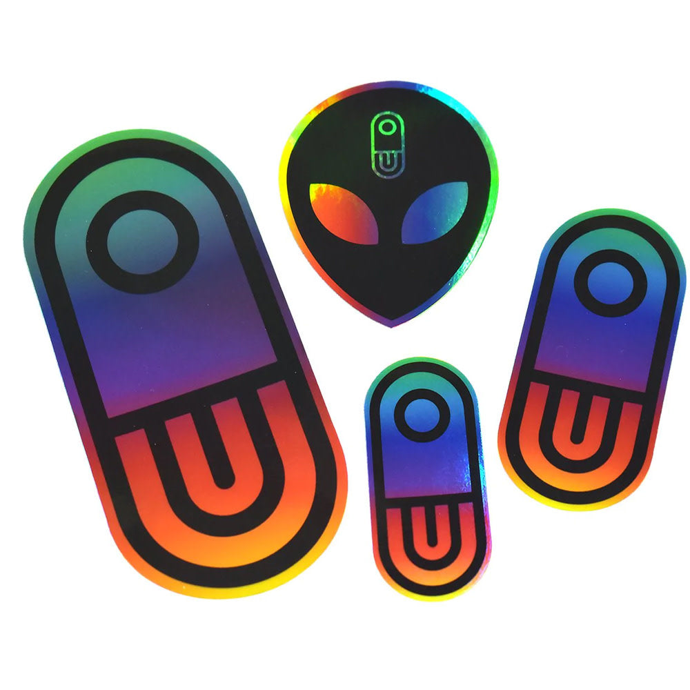 Holographic Snowboard Sticker Pack