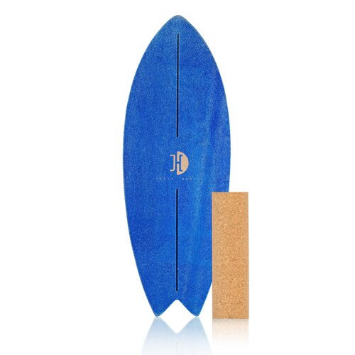 Ocean Rocker Blue Balance Board + Roller