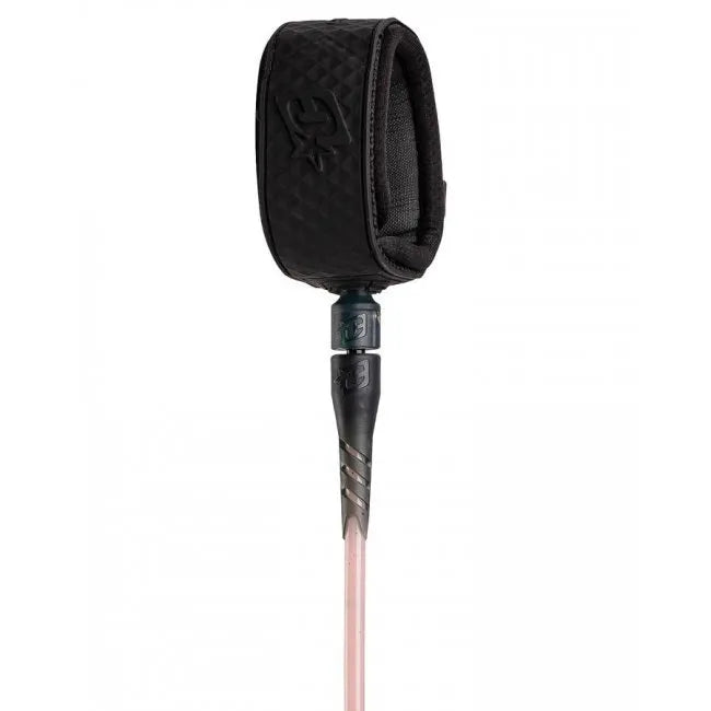 6' Pro Dirty Pink Speckle Black Surfboard Leash