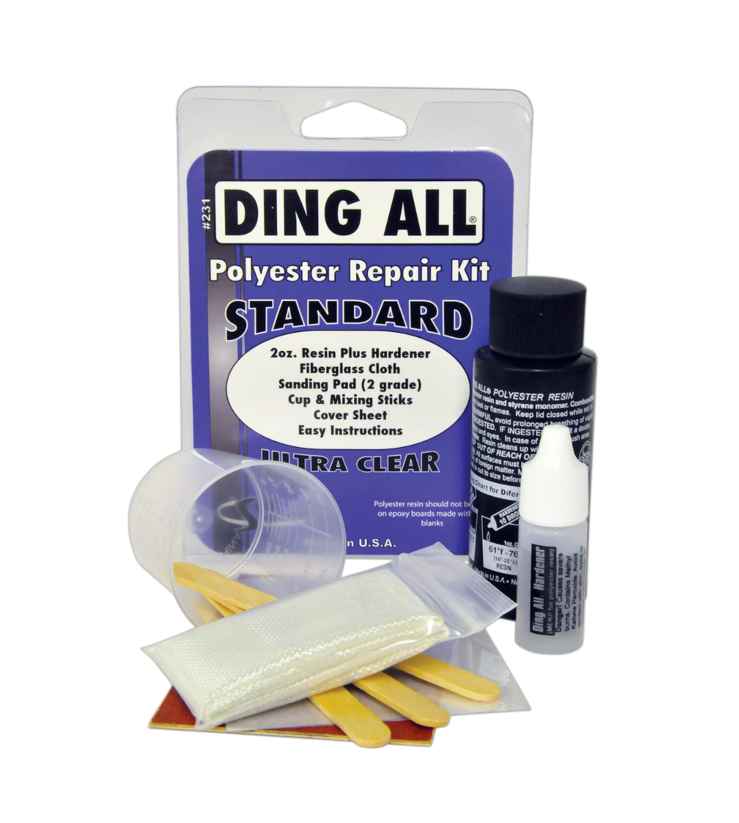 Standard Polyester Surfboard Repair Kit