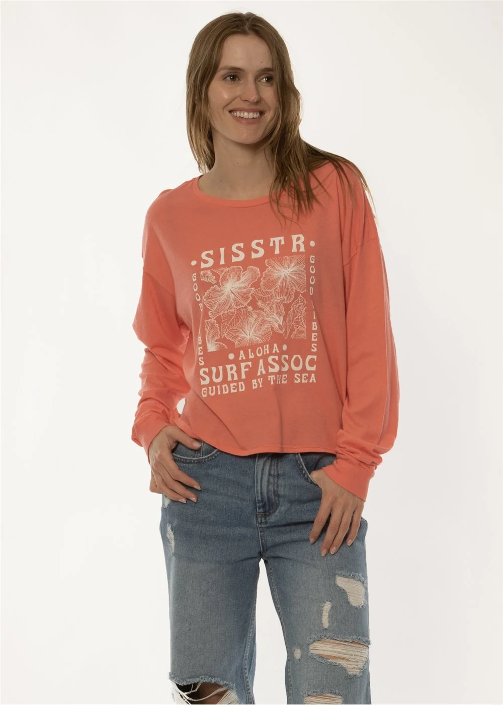 Women's Good Vibes Knit Longsleeve T-Shirt