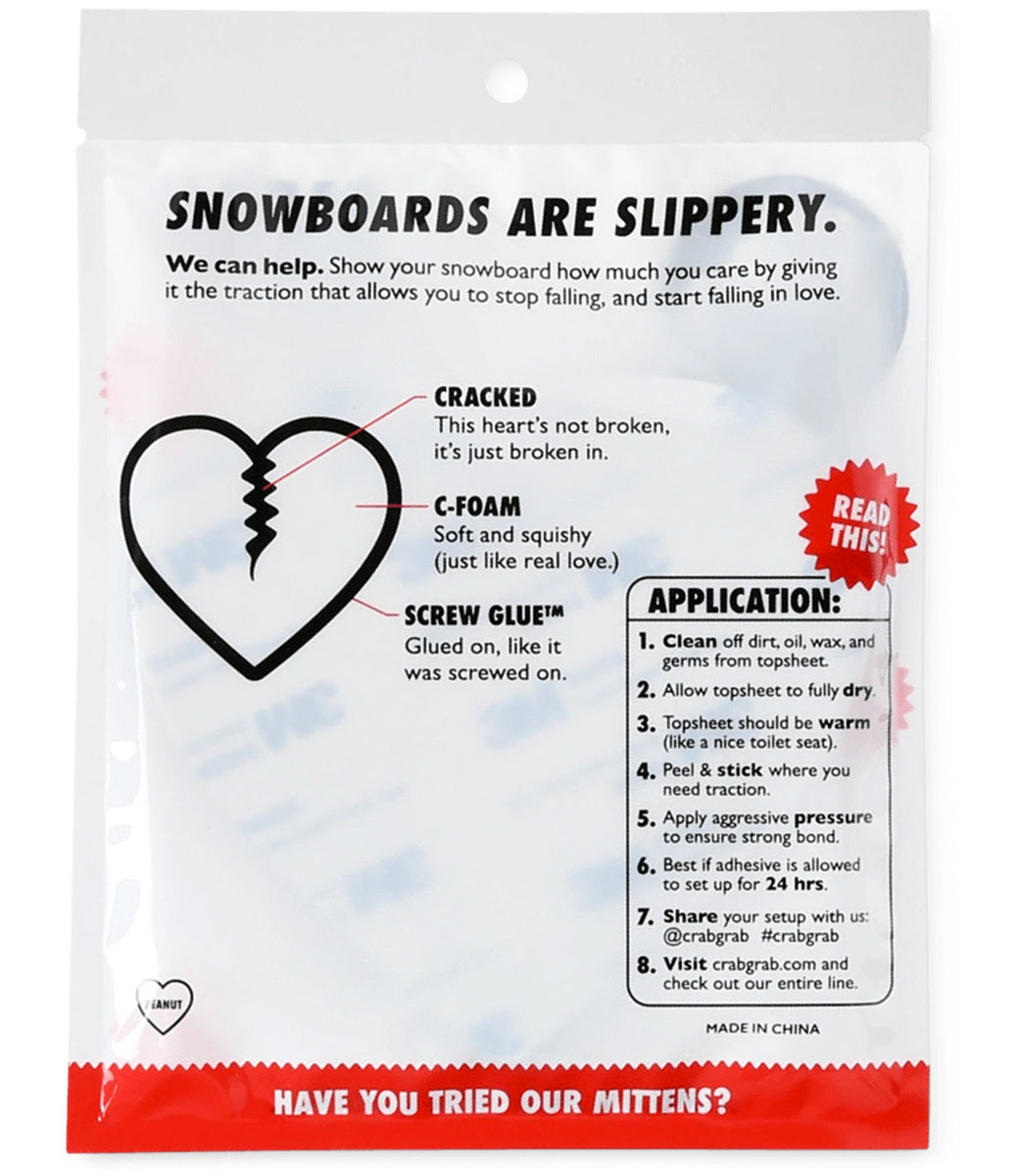 Mega Heart Snowboard Traction Pad