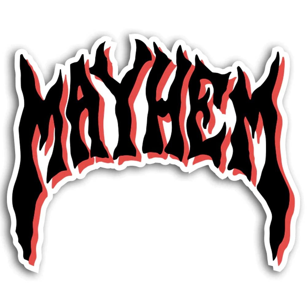 Mayhem Logo Surf Sticker (3Pack)