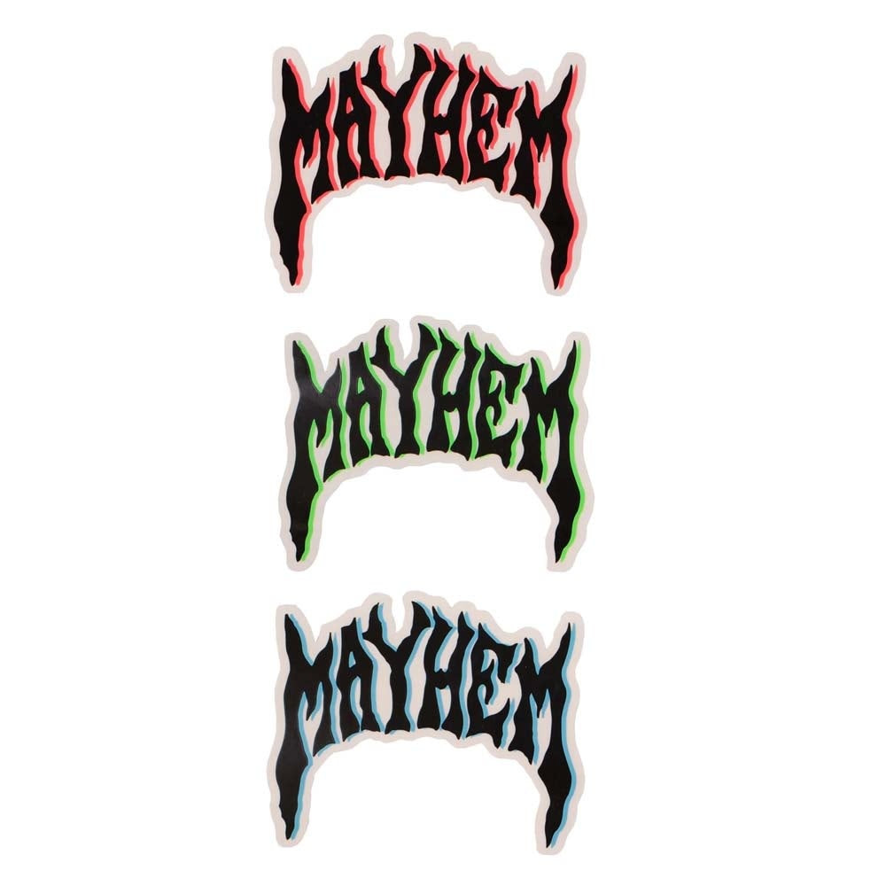 Mayhem Logo Surf Sticker (3Pack)