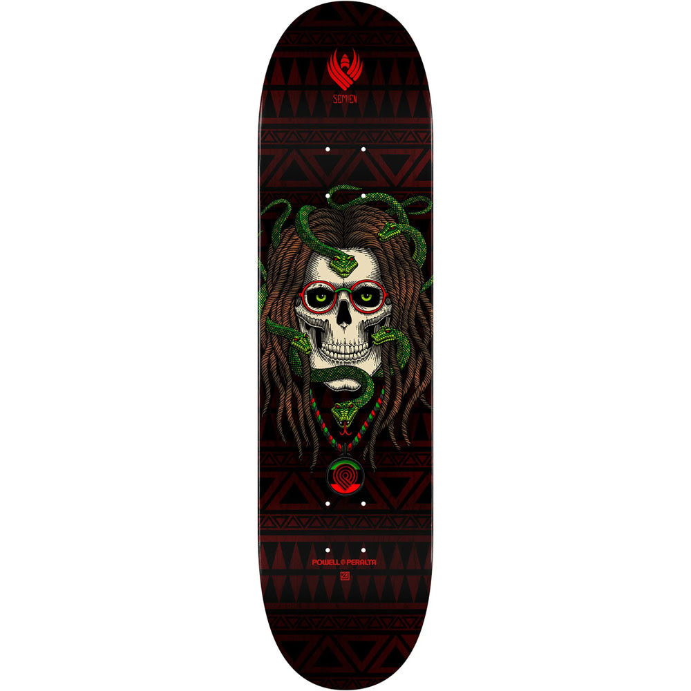 8.25" Flight Pro Spencer Semien Skull Black Skateboard Deck 2024
