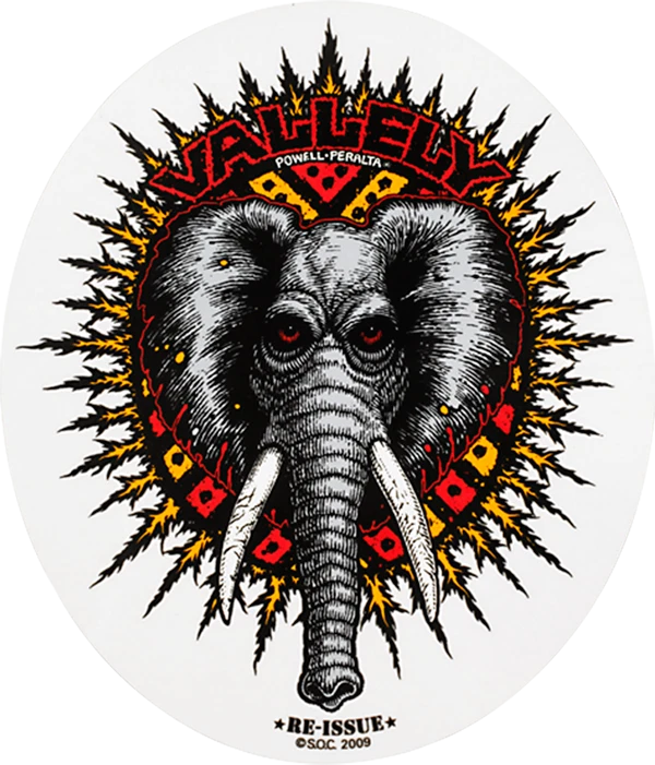 Mike Vallely Elephant Skateboard Sticker