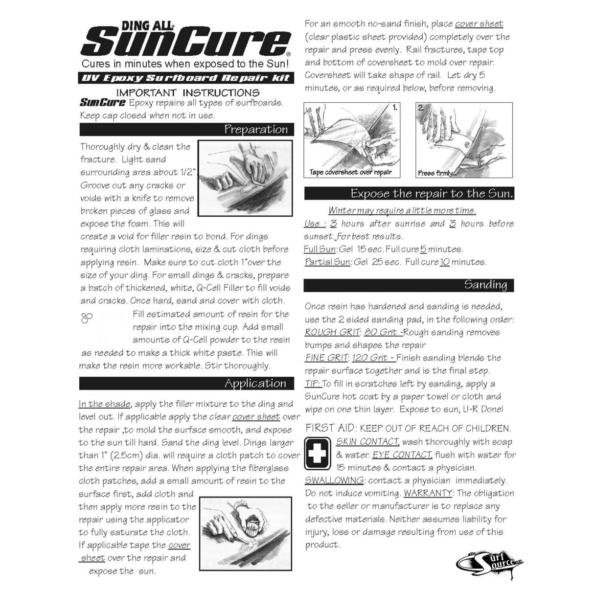 Suncure Repairs All Epoxy Repair Kit