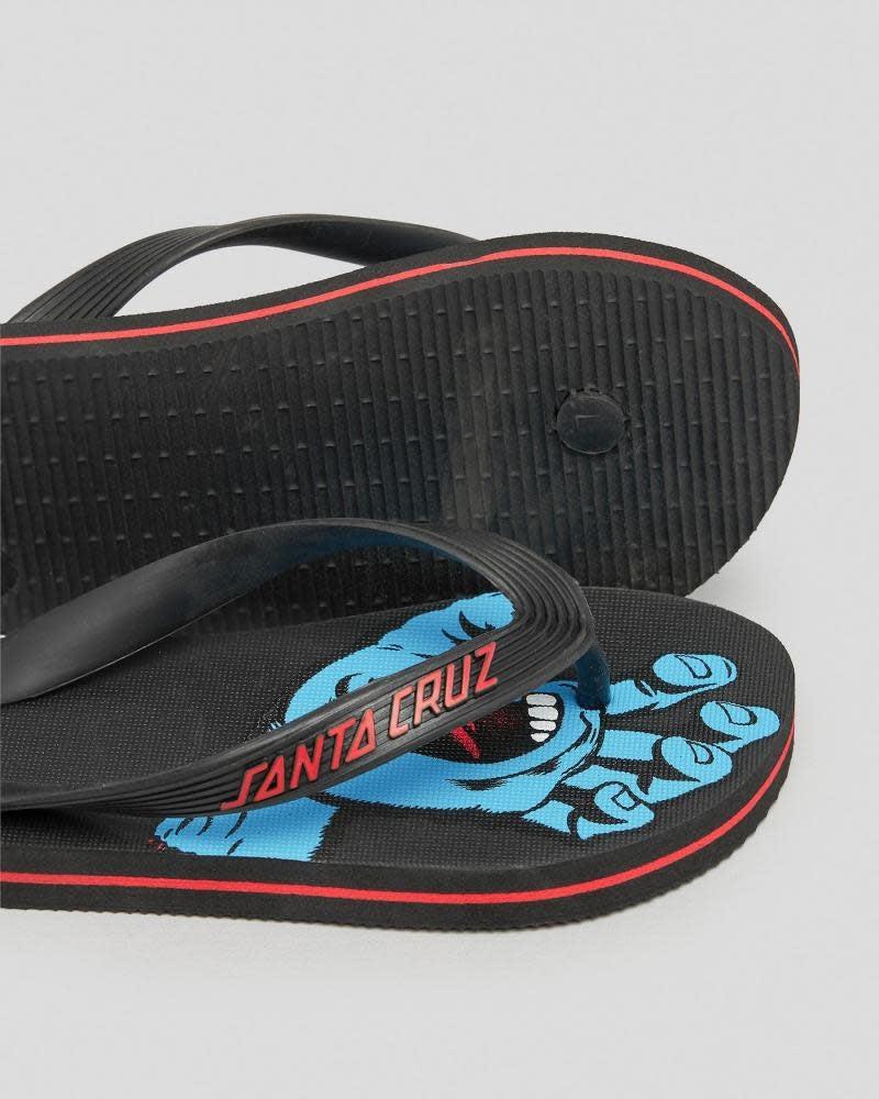 Youth Screaming Hand Black Thong Slipper
