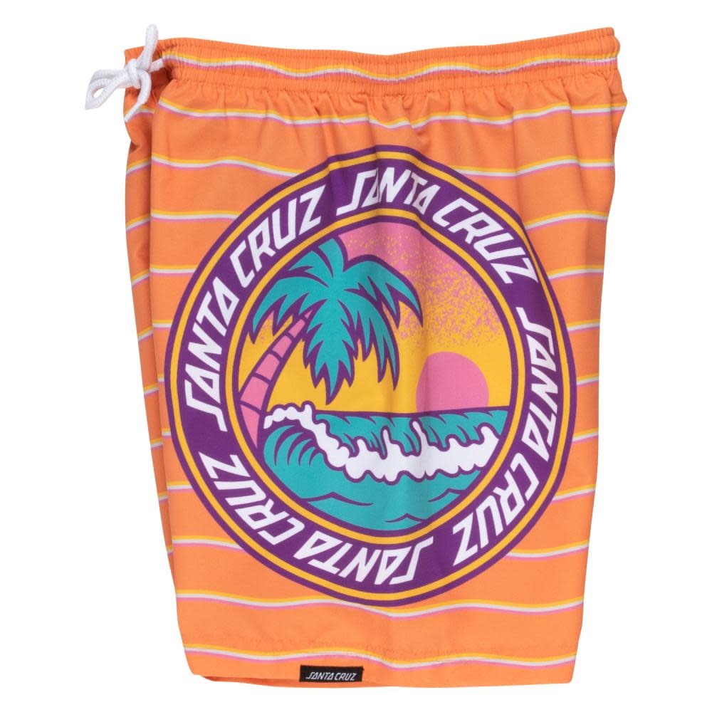 Youth Paradise Break Wave Stripe Swim Short