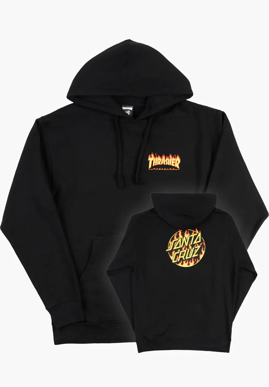 Women's X Thrasher Flame Dot Hoodie