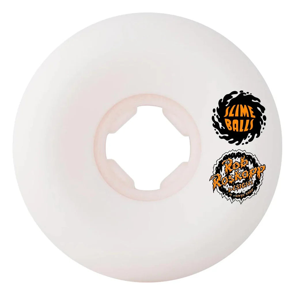 54mm 95a Roskopp Face Two Reissue White Skateboard Wheels