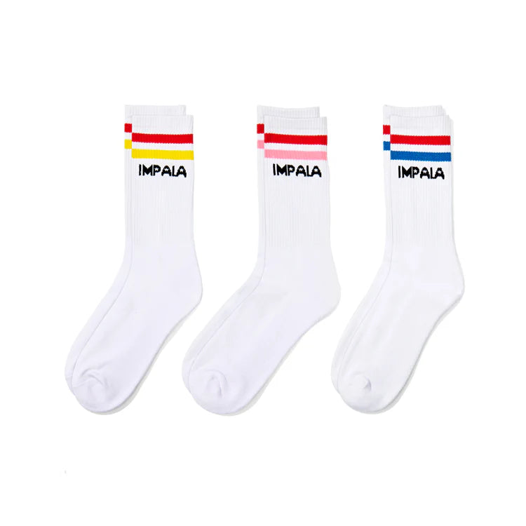 Women's Stripe Skate Socks (3-Pack)