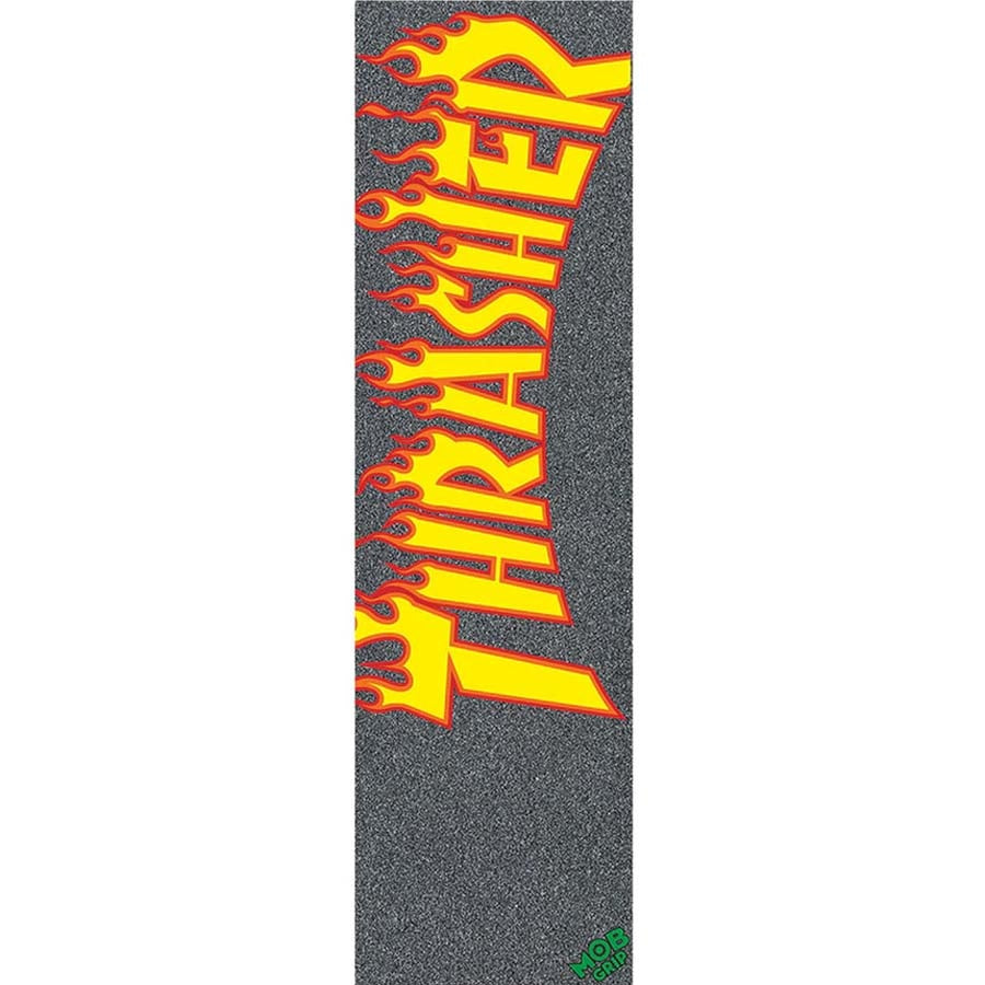 Thrasher Yellow Orange Flame Griptape