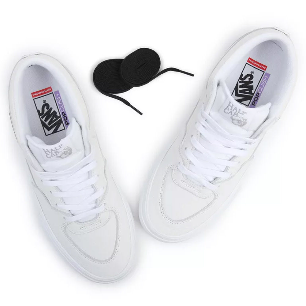 Daz White Skateboard Half Cab Shoe