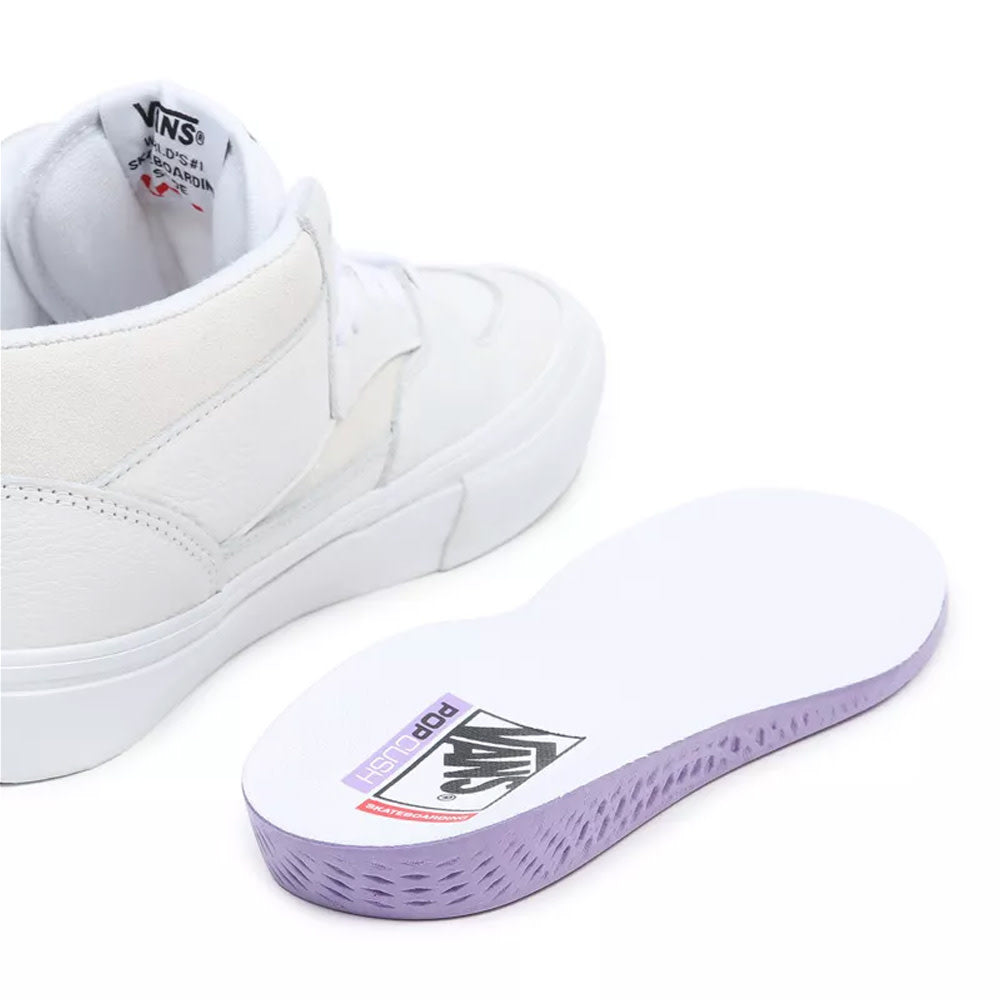 Daz White Skateboard Half Cab Shoe