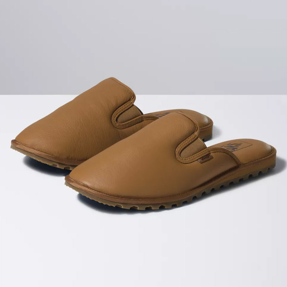 Snow Leather Brown Mountain Mule